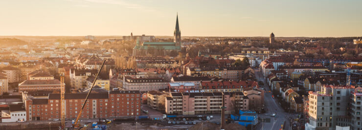 View of Linköping city