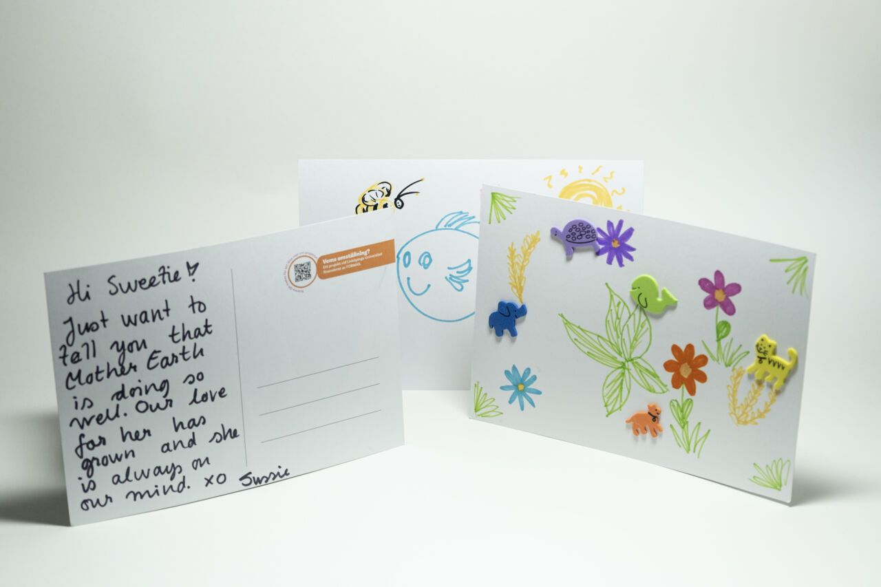 Vykort med miljöbudskap