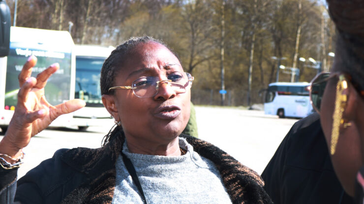 Kvinnlig chef för Lagos transportmyndighet i Nigeria besöker Linköpings biogas-stationer.