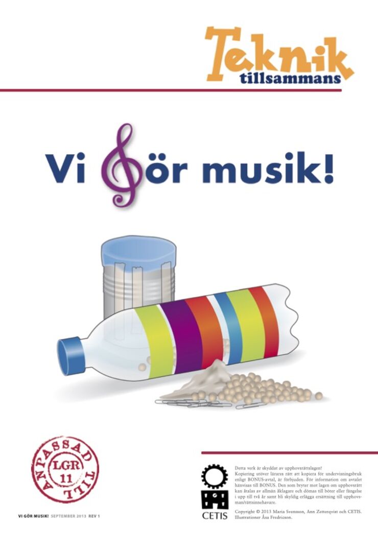 Omslag med illustrerad plastflaska och ärtor. 