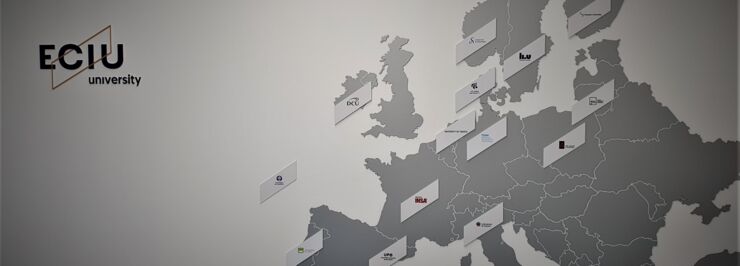European map with ECUI members marked on it.