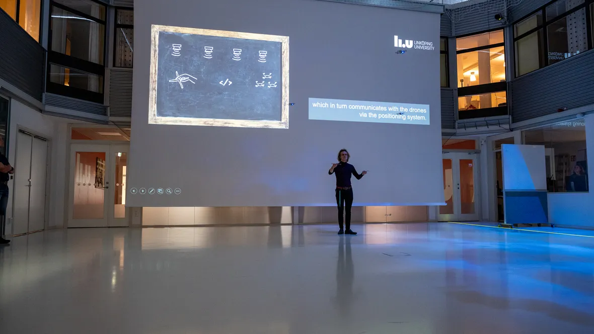 Demonstration of drones in Visionen.