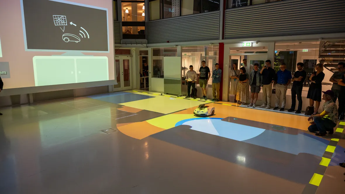 Demo of autonomous vehicle in Visionen.