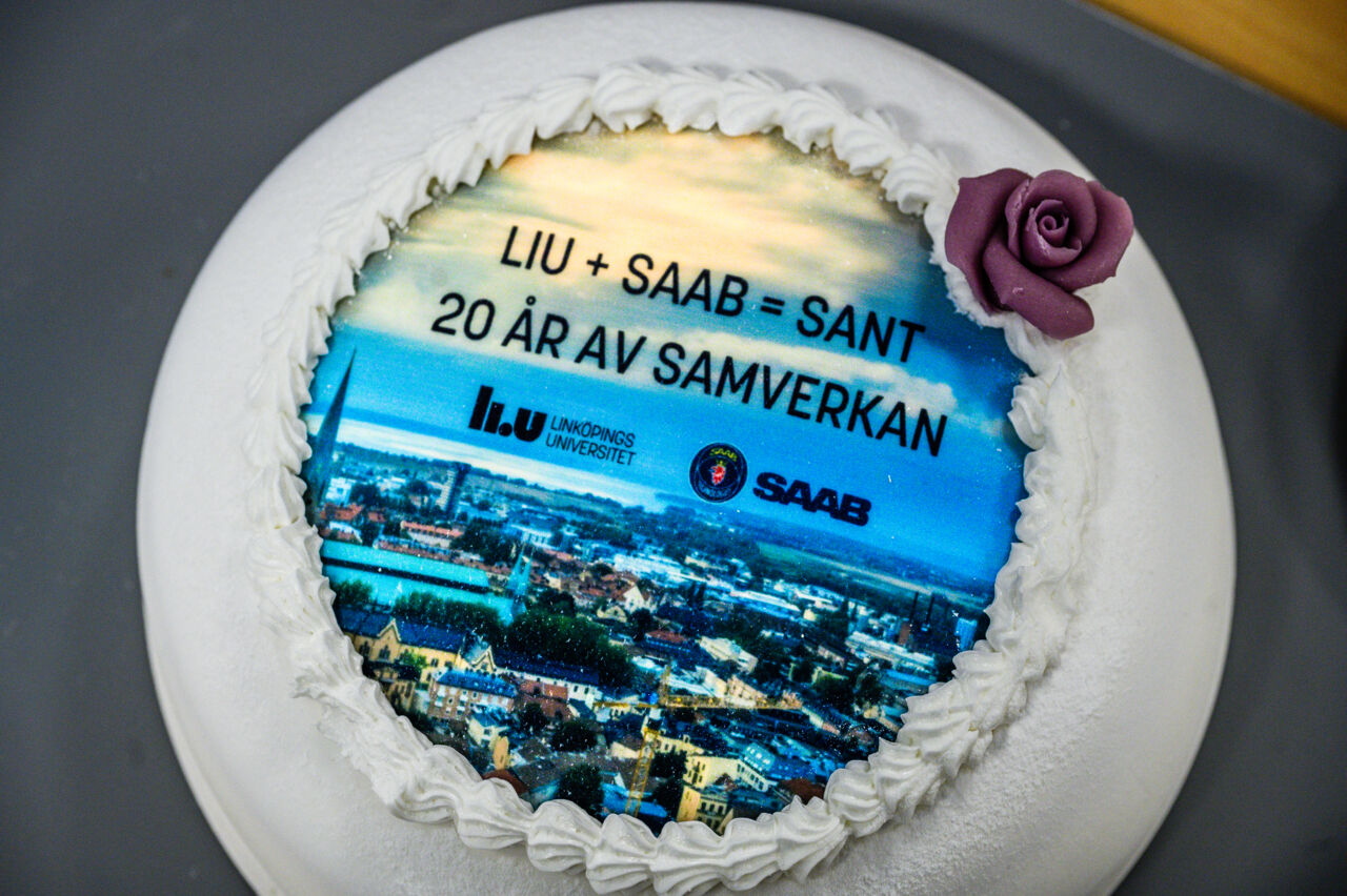 Tårta med bild på Linköping 