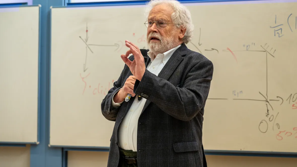 Anton Zeilinger lectures.