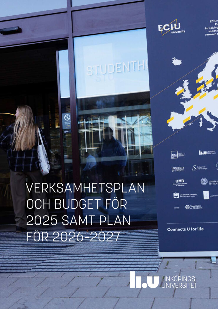 Omslag LiU Verksamhetsplan 2025-2027