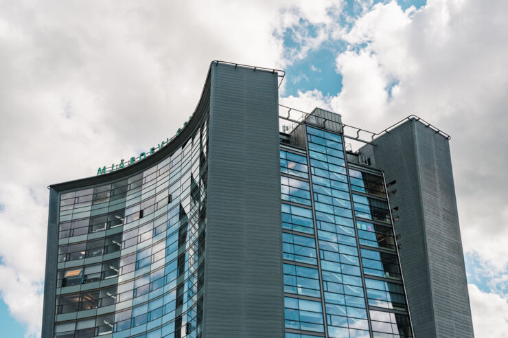 Tall building with many windows