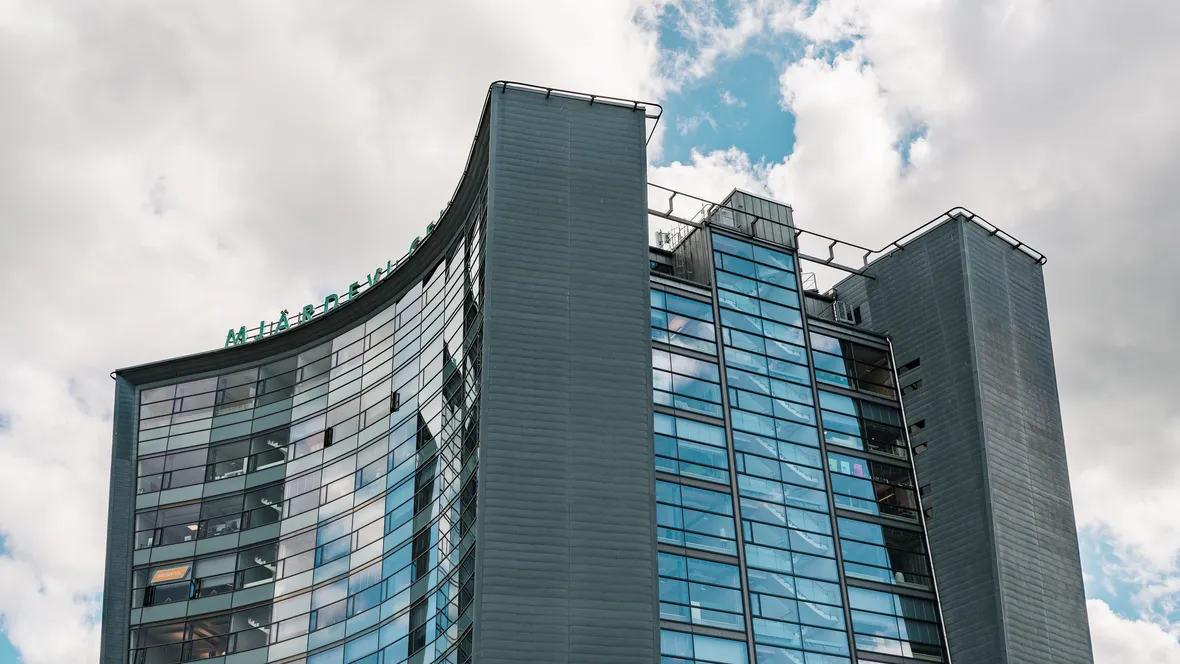 Tall building with many windows