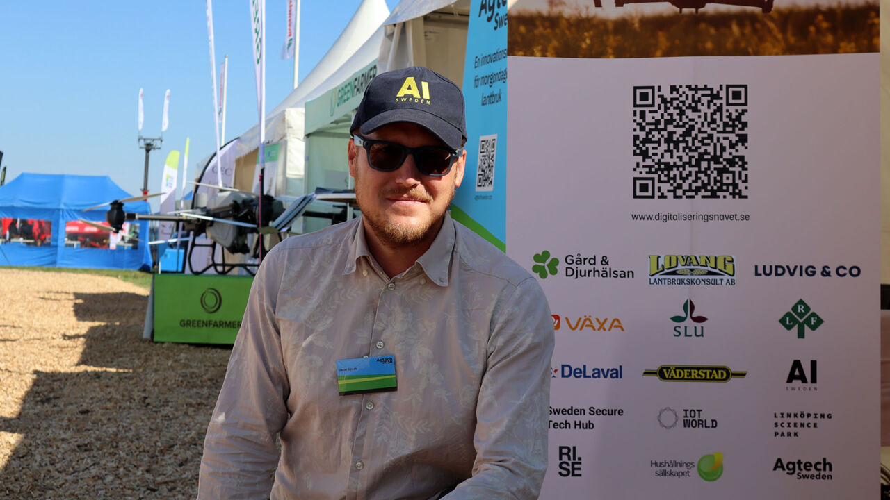 Oscar Spaak, representant för AI Sweden och en del i expertnätverket för digitaliseringsnavet.