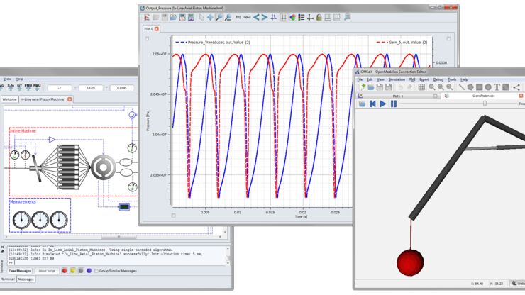 Visualisation of program that works with simulations.