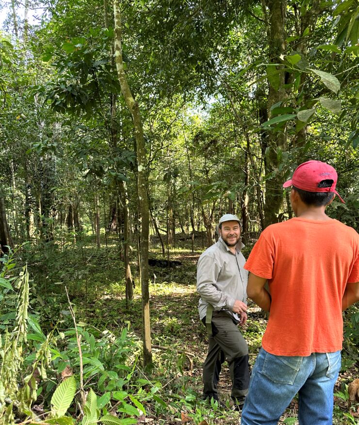 Alex Enrich Prast in Amazon forest.