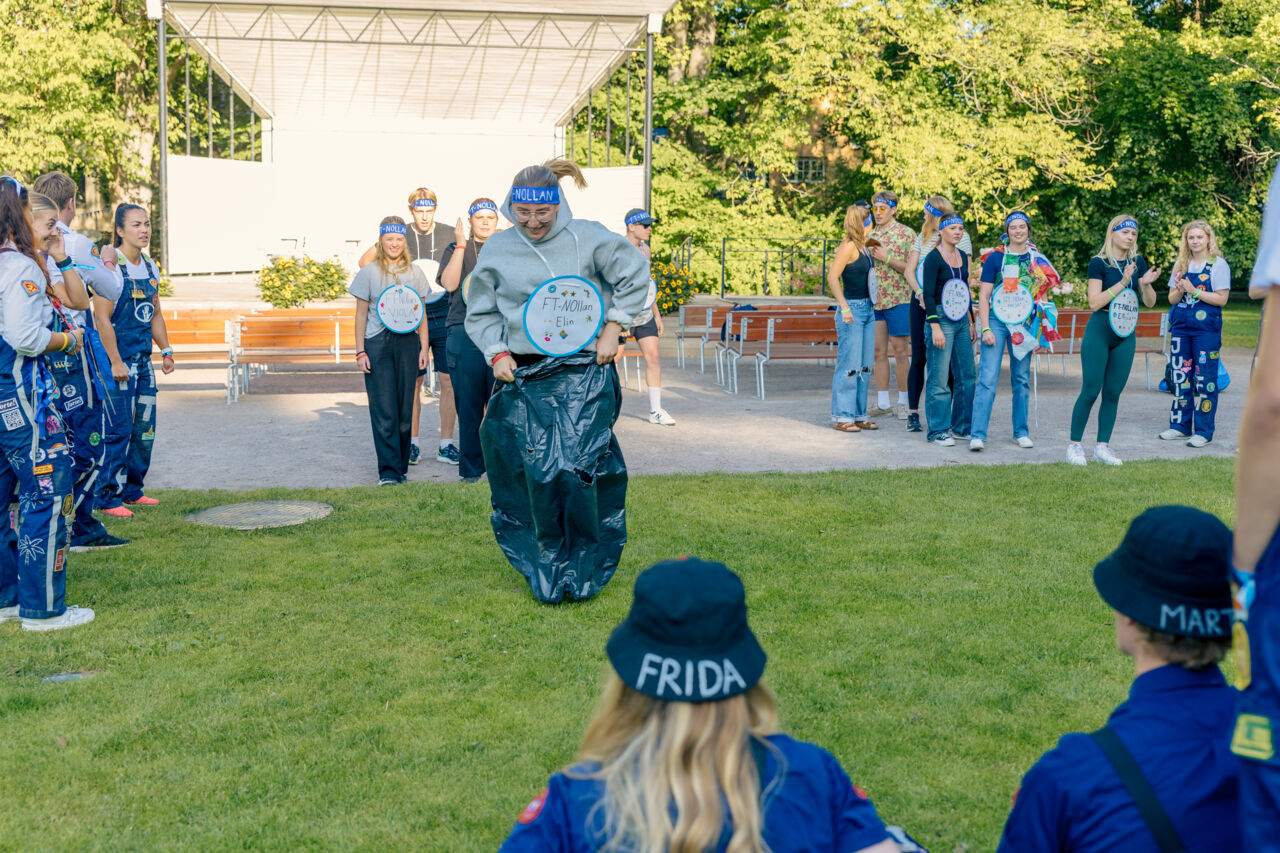Bild på fysioterapeutstudenter under mottagningen 2024