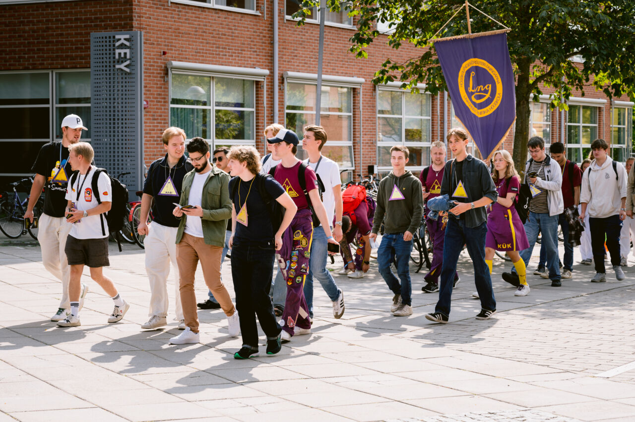 Bild på studenter under mottagningen 2024