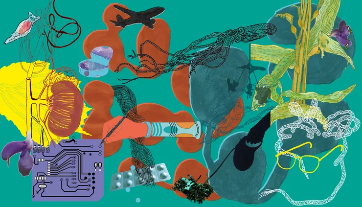 Illustrated banner for The Posthumanities Hub
