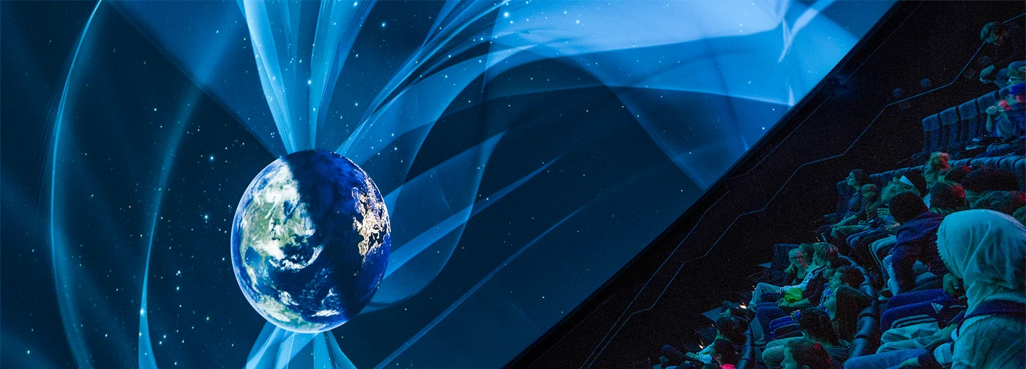 Showtime in The Dome, Visualiseringscenter C, city of Norrköping.