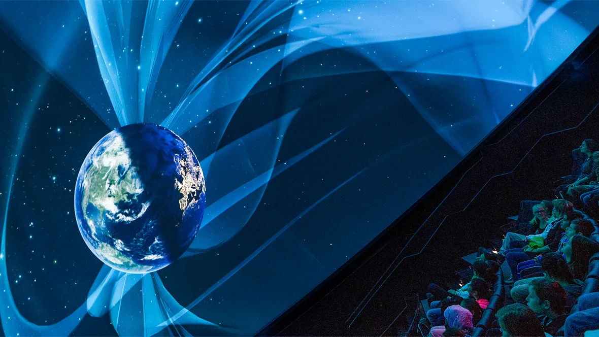 Showtime in The Dome, Visualiseringscenter C, city of Norrköping.