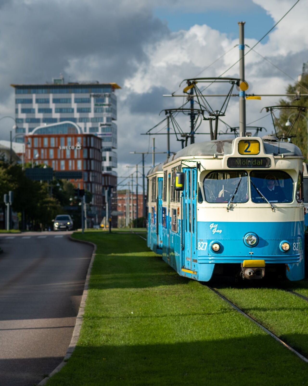 Tram in Sweden. 