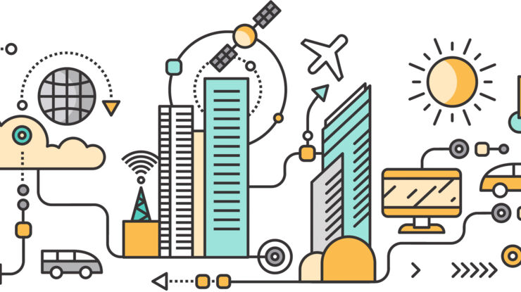 Graphic illustration of tele communications