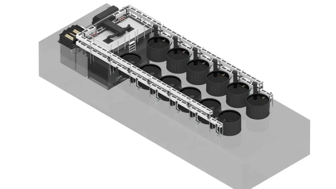 A modul for smal scale fish farming.