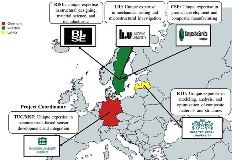 Map over Central Europe.