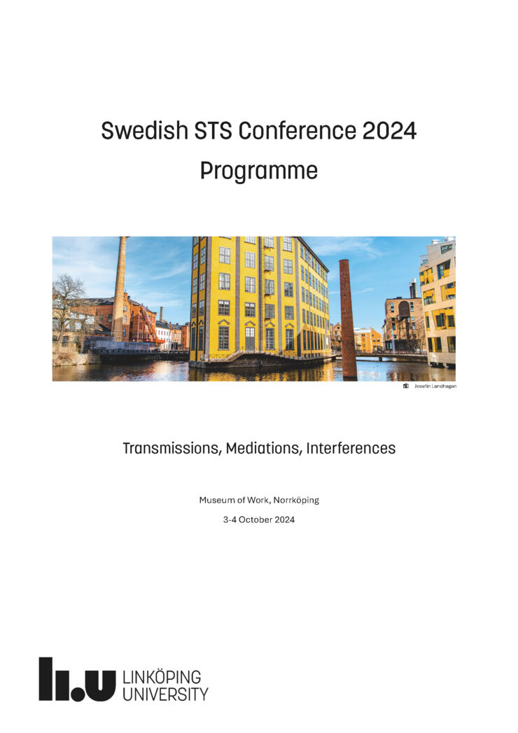Title page for conference program