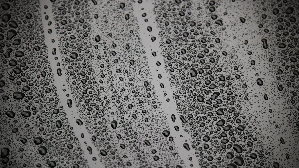 Drops of water.