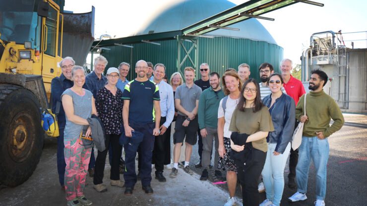 Gruppbild. Studiebesök om biogas på Gotland.