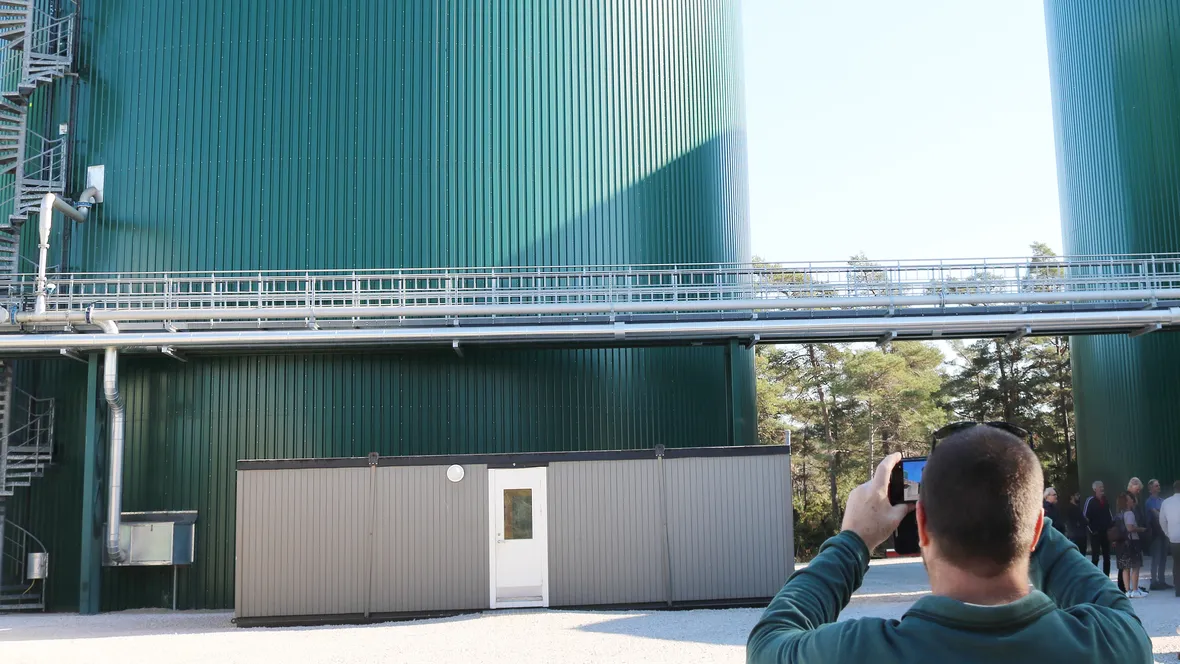 Studiebesök om biogas på Gotland.