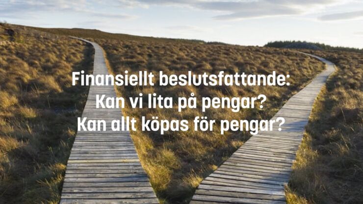 Länk till inspelat samtal om finansiellt beslutsfattande