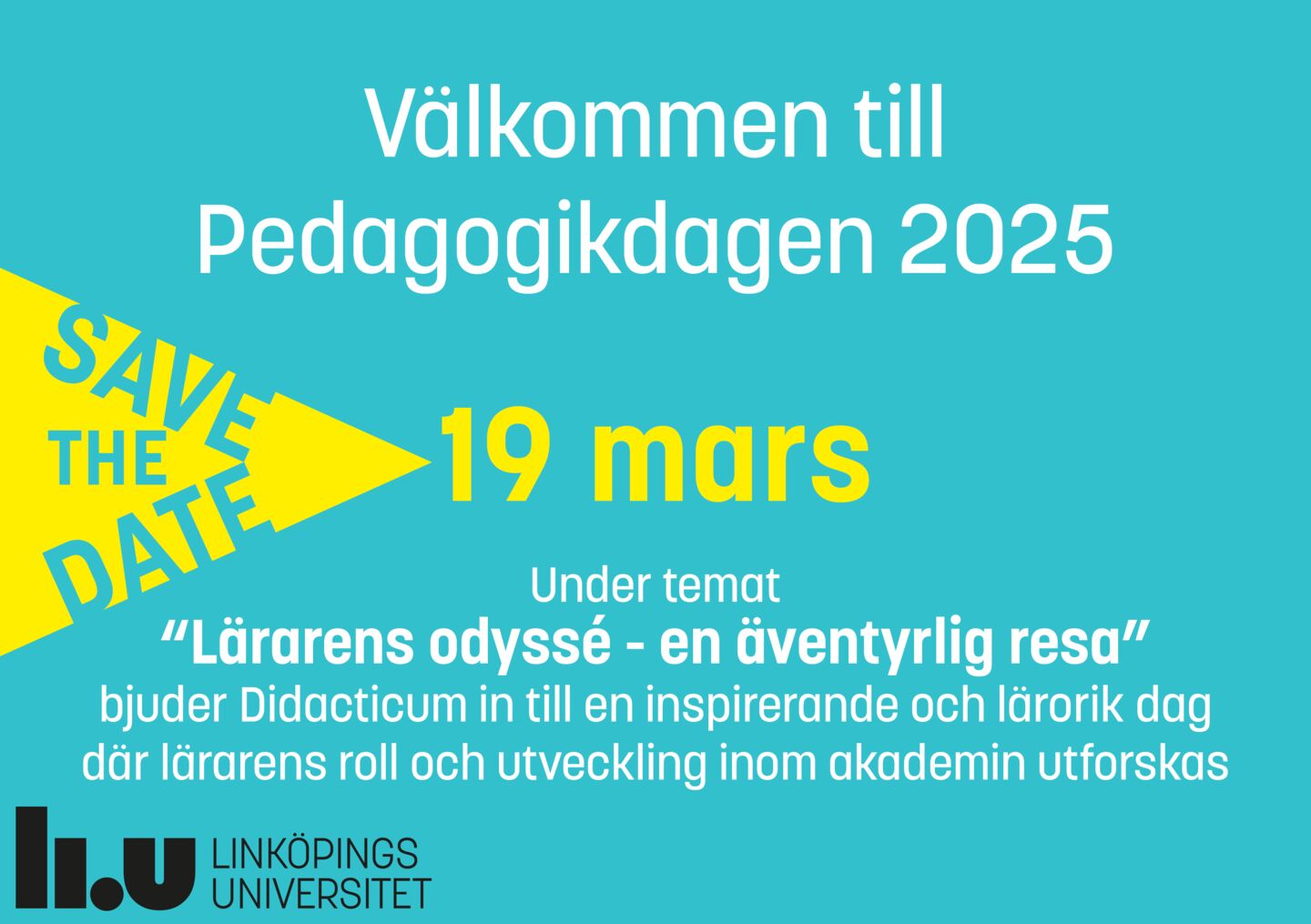 Save the date till Pedagogikdagen 2025.