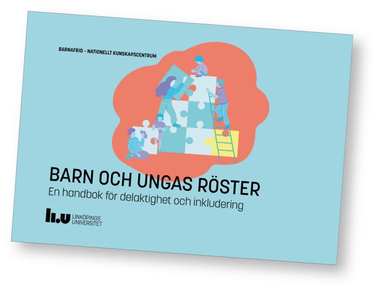 Framsidan av handboken Barn och ungas röster