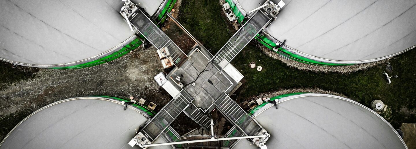 biogas plant from above