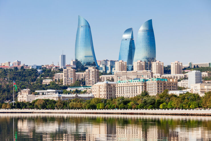 Azerbajdzjans huvudstad Baku.