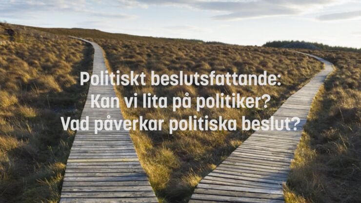 Länk till inspelat samtal om politiskt beslutsfattande