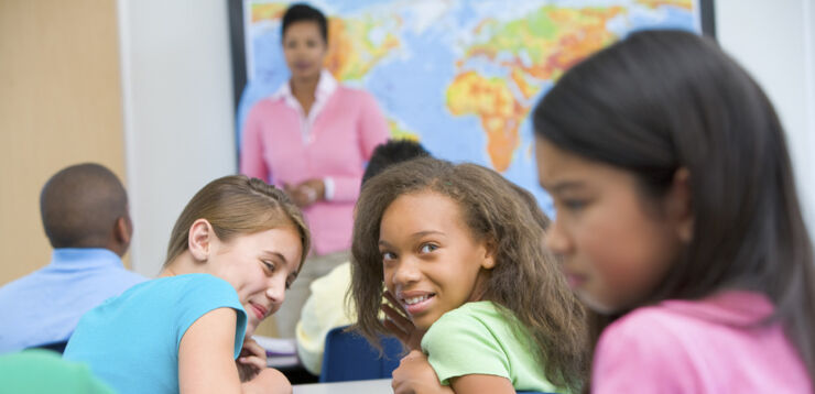 pupil being bullied in elementary school