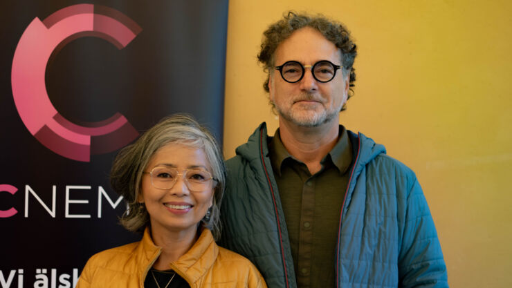 Neferti Tadiar, gästprofessor i Moa Martinsons namn, och Jonathan Beller, gästprofessor vid REMESO. 