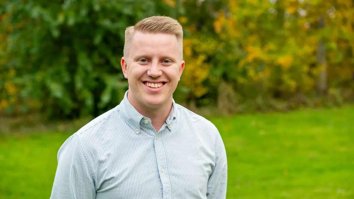 Porträtt av Gustav Zetterqvist.