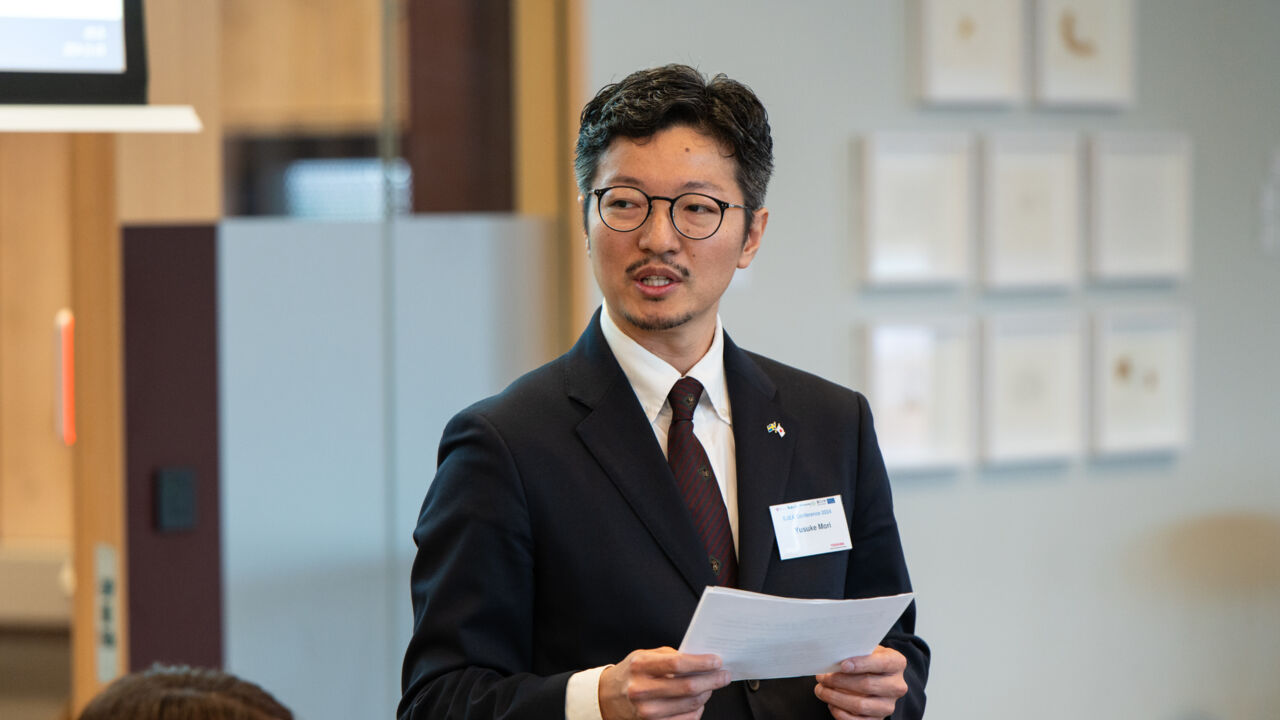 portrait of man speaking