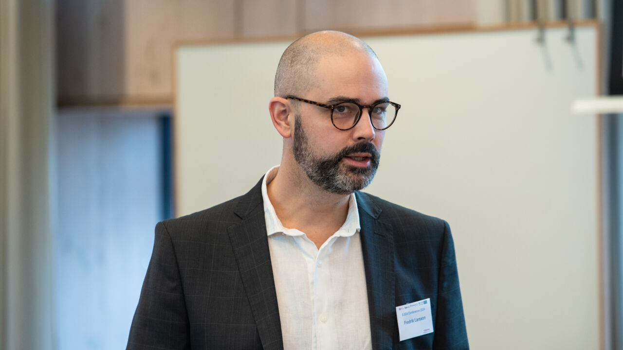 portrait of man speaking