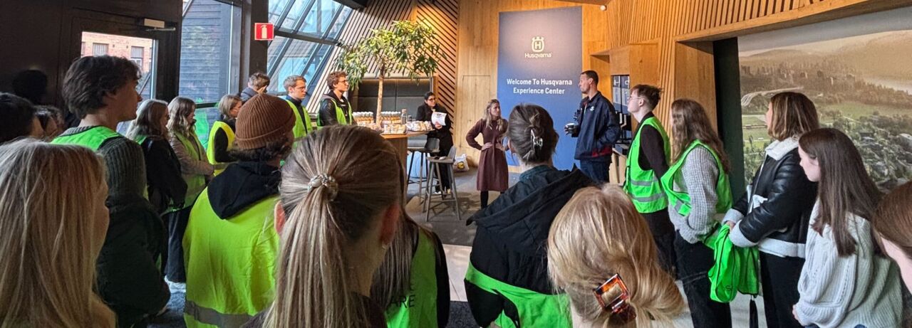 Studiebesök hos Husqvarna.