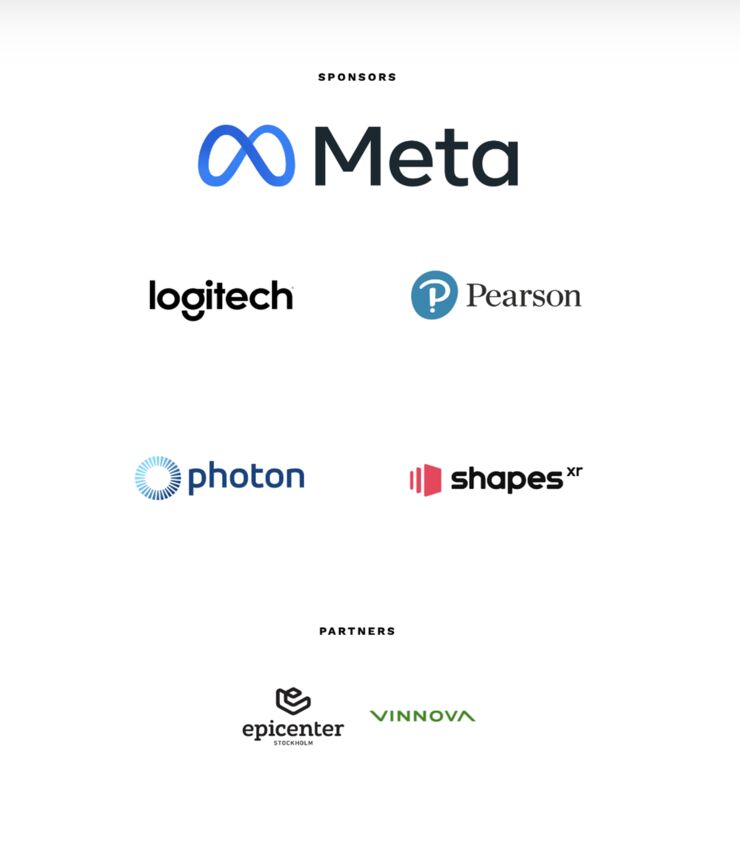 XR Hack sponsors.